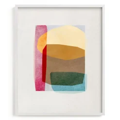 West Elm Sheer Shapes Framed Wall Art by Minted for