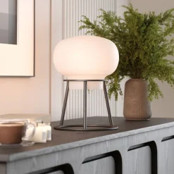 West Elm Sheryl Cordless Tripod Oval Table Lamp (15")
