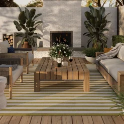 West Elm Shore Stripe Outdoor Performance Rug