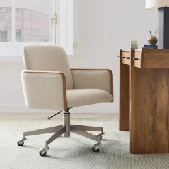 West Elm Show Wood Swivel Office Chair