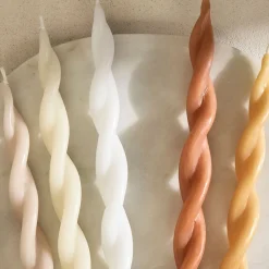 West Elm Signature Wax Twist Taper Candles (Set of 4)