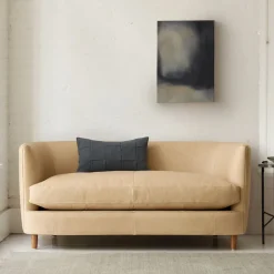 West Elm Silvan Leather Loveseat (60")