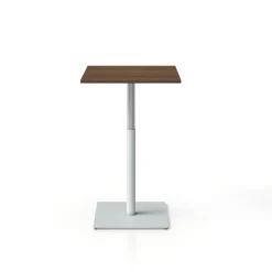 West Elm Simii Trellex Height-Adjustable Square Disc Base Laminate Table