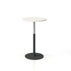 West Elm Simii Trellex Height-Adjustable Round Disc Base Laminate Table