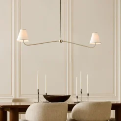 West Elm Simone Linear 2-Light Chandelier (48")