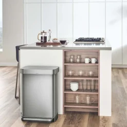 West Elm simplehuman Liner Rim Step Can