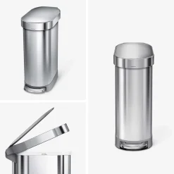 West Elm simplehuman Slim Step Can