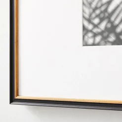 West Elm Simply Framed Certificate Frame - Black & Gold