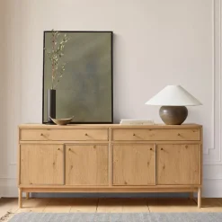 West Elm Siobhan Oak Media Console (72")