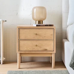 West Elm Siobhan Oak Nightstand (20")