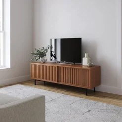 West Elm Slatted Media Console (67")