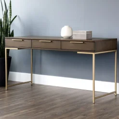 West Elm Slim Leg 3-Drawer Desk (59")