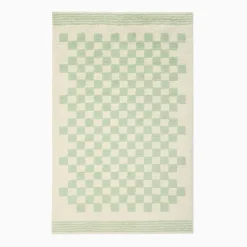 Kids West Elm Soft Checkered Washable Shag Rug