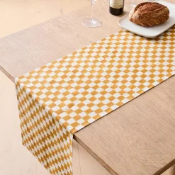 West Elm Soil to Studio Divya Block-Printed Linen Runner
