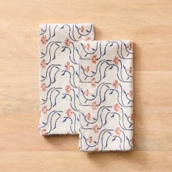West Elm Soil to Studio Juhi Block-Printed Linen Napkins (Set of 2)