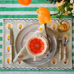 West Elm Soil to Studio Namita Block-Printed Cotton Table Placemats (Set of 2)