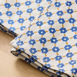 West Elm Soil to Studio Pia Block-Printed Linen Napkins (Set of 2)