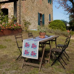 West Elm Soil to Studio Sara Block-Printed Linen Table Runner