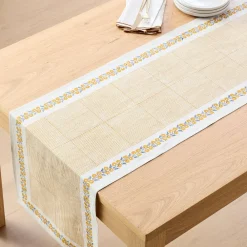 West Elm Soil to Studio Tamara Block-Printed Linen Runner