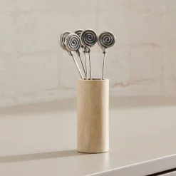 West Elm Solei Metal Cocktail Picks (Set of 6)