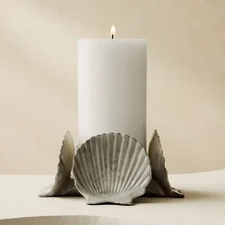 West Elm Solei Seashell Pillar Holder
