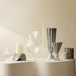 West Elm Solei Terracotta Hurricane Candleholder