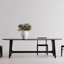 West Elm Solid Oak Oval Dining Table