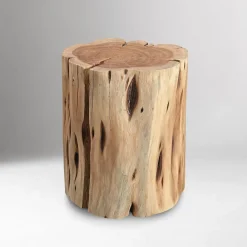 West Elm Solid Wood Stump Side Table (13")