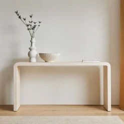 West Elm Solstice Painted Raffia Console (60")