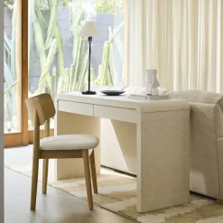West Elm Solstice Painted Raffia Desk (48")