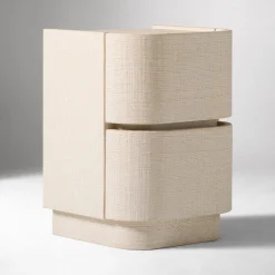 West Elm Solstice Painted Raffia Mini Nightstand (16")