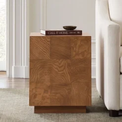West Elm Somerset Burl Side Table (17")