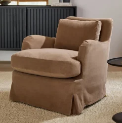 West Elm Sophie Skirted Slipcover Chair