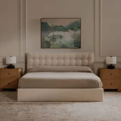 West Elm Sorell Upholstered Storage Bed