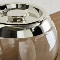 West Elm Soro Metal & Glass Ice Bucket