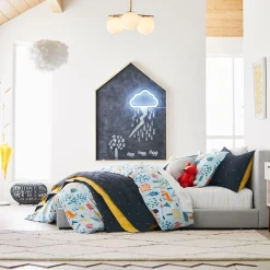 West Elm Sphere & Stem 3-Light Chandelier - Milk