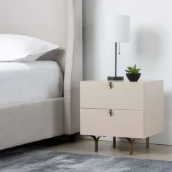 West Elm Split Leg 2-Drawer Nightstand (20")