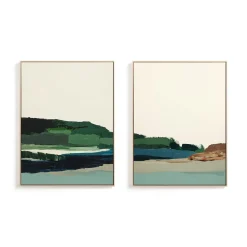 West Elm "Spring Seascape" Framed Wall Art by Minted for