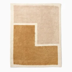 West Elm Stacked Shapes Shag Wool Rug