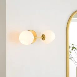 West Elm Staggered Glass 2-Light Sconce (17")