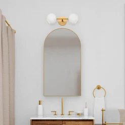 West Elm Staggered Glass 2-Light Sconce (17")