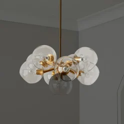 West Elm Staggered Glass Shade - Open Side