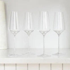 West Elm Starlight Lead-Free Crystal Champagne Glass Sets