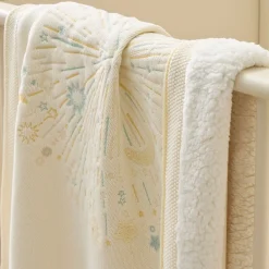 Kids West Elm Stars & Moon Knit Sherpa Baby Blanket