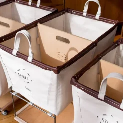 West Elm Steele Canvas Wood Hamper Divider