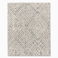 West Elm Stone Tile Wool Rug