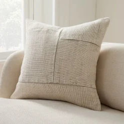 West Elm Stonewash Linen Cotton Patchwork
