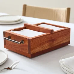 West Elm StoneWon Designs Co. Solid Wood Table Organizer