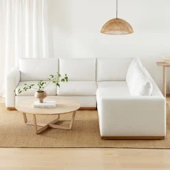 West Elm Stowe Solid Wood Round Coffee Table (–)