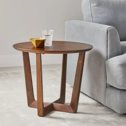 West Elm Stowe Solid Wood Side Table (22")